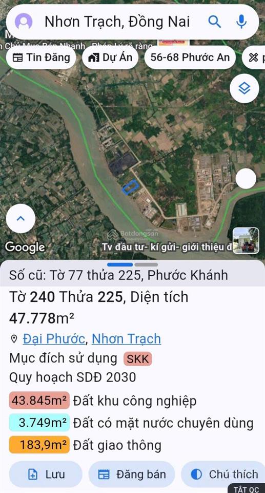 Bán đất tại xã phước khánh, 6 triệu / m2, 74778 m2, pháp lý đầy đủ