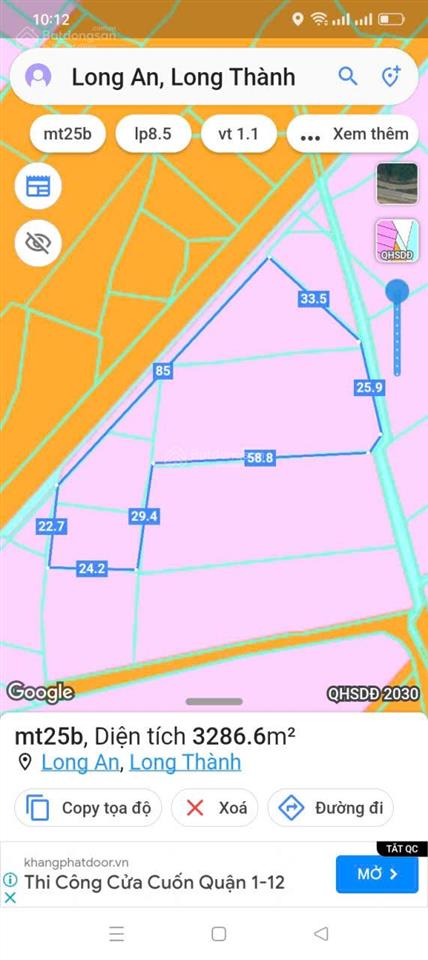 Bán đất đẹp tại đường 25b, xã long an, huyện long thành, giá thỏa thuận, 3333m2