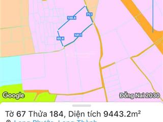 Bán đất tại xã long phước, giá thỏa thuận, 9400m2, cơ hội đầu tư giá tốt.