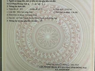 Chính chủ bán đất nền phân lô thửa 854, tờ 133 xã phước an, nhơn trạch, đồng nai