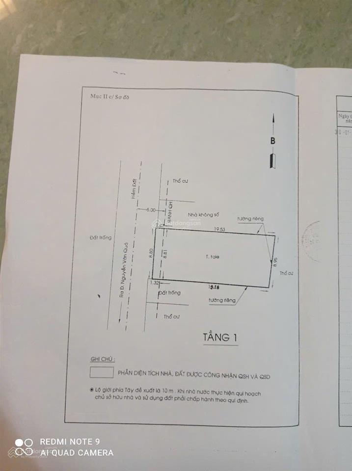 Giảm giá 1,3 tỷ, cần bán gấp nhà kho 182m2 còn 11,5 tỷ