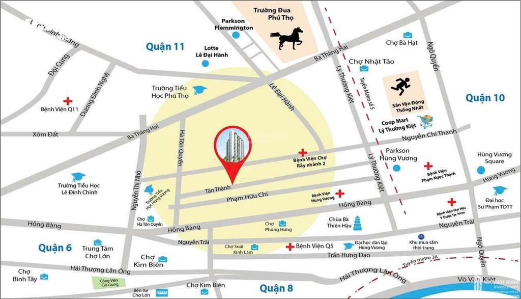 Căn hộ trung tâm khu china town sài gòn