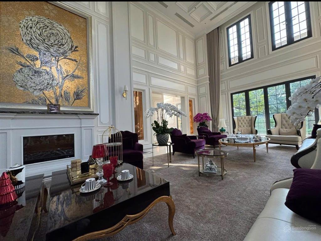 Bán đơn lập hoa sữa 8, 423m2, đn, nở hậu không lỗi, mặt tiền 13m, sông rộng, full nội thất 142 tỷ