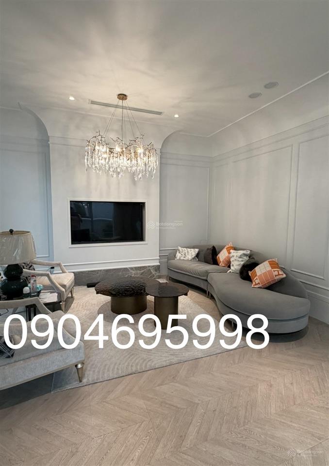 Bán biệt thự hoa phượng riverside, 240m, hoàn thiện luxury, thang máy, tầng hầm, ngã ba sông rộng