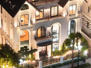 Bán cặp song lập riverside. 385m, ht thông sàn tầng 1, nt hiện đại 100% nhập khẩu, view vườn hoa