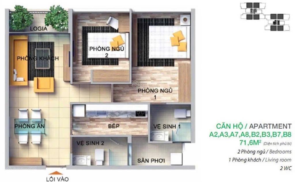 Cần bán dragon hill 2 view phú mỹ hưng loại 2pn