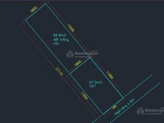 Bán lô đất nhà vườn 157m2 tại hoà nghĩa giá chỉ 1,4 tỷ