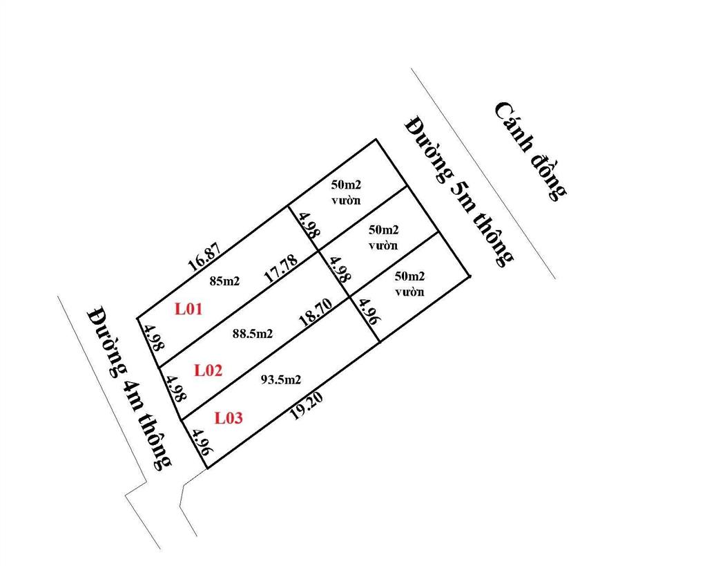Chỉ 750 triệu sở hữu đất đẹp thổ cư 90m.thị trấn bắc lý,hiệp hoà.tặng thêm mảnh vườn trồng rau sạch