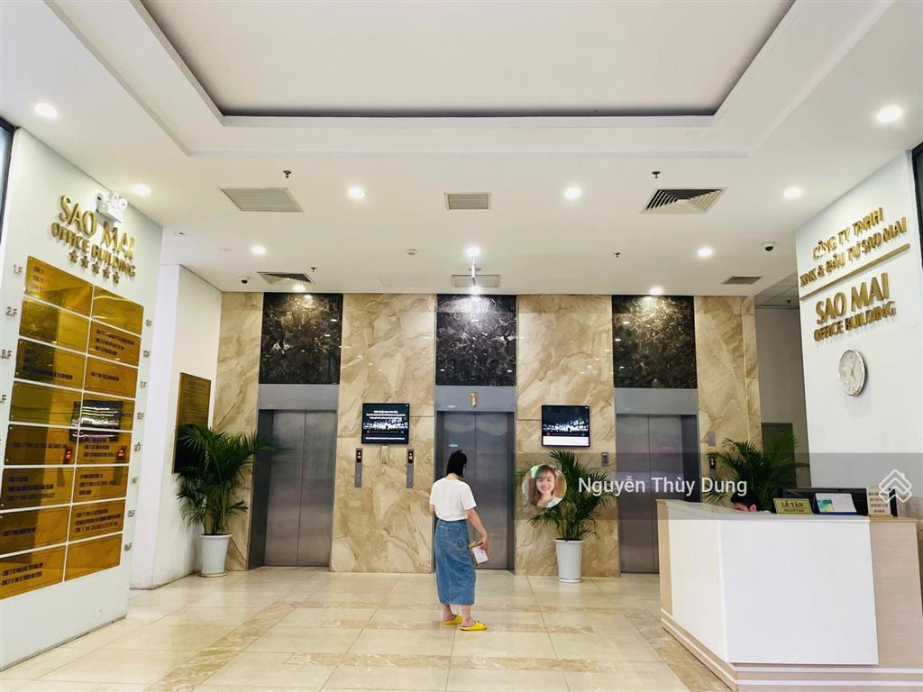 Cho thuê văn phòng trống tòa nhà sao mai building 19 lê văn lương, dt 425m2 có cắt lẻ