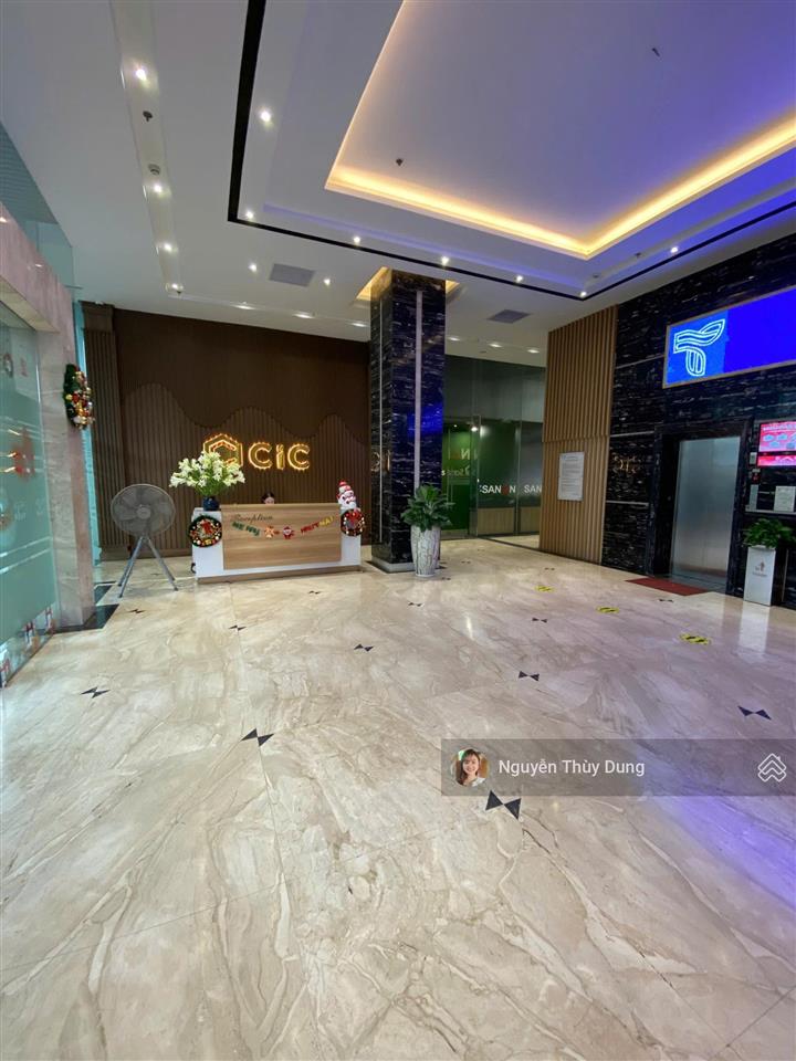 Cập nhật diện tích trống văn phòng tại tòa nhà cic trung kính. dt 1000m2 có cắt lẻ