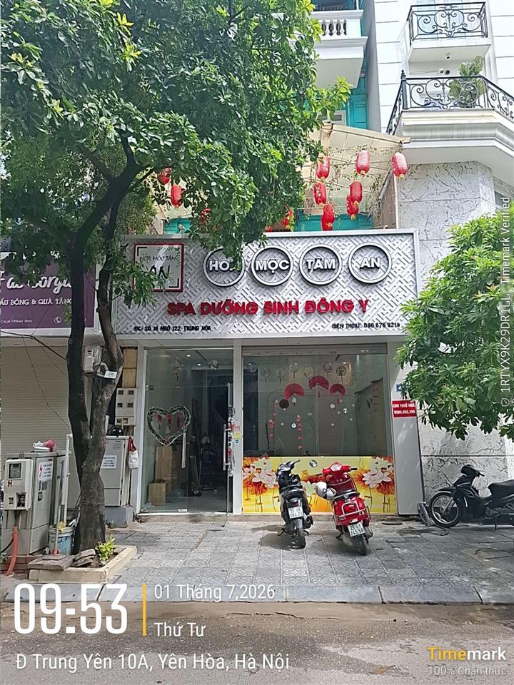 Cho thuê nhà 16 ngõ 122 trung hòa, cách 1 nhà ra mặt phố trung hòa. dt 105m x 4.5t. mt 6m