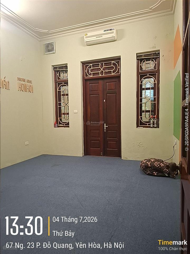 Cho thuê nhà ngõ 23 đỗ quang dt 55m2 x 4t. mt 4,5m. đường ô tô tránh