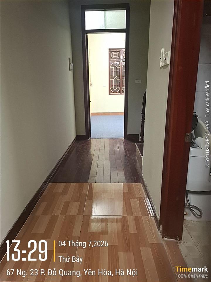 Cho thuê nhà ngõ 23 đỗ quang dt 55m2 x 4t. mt 4,5m. đường ô tô tránh