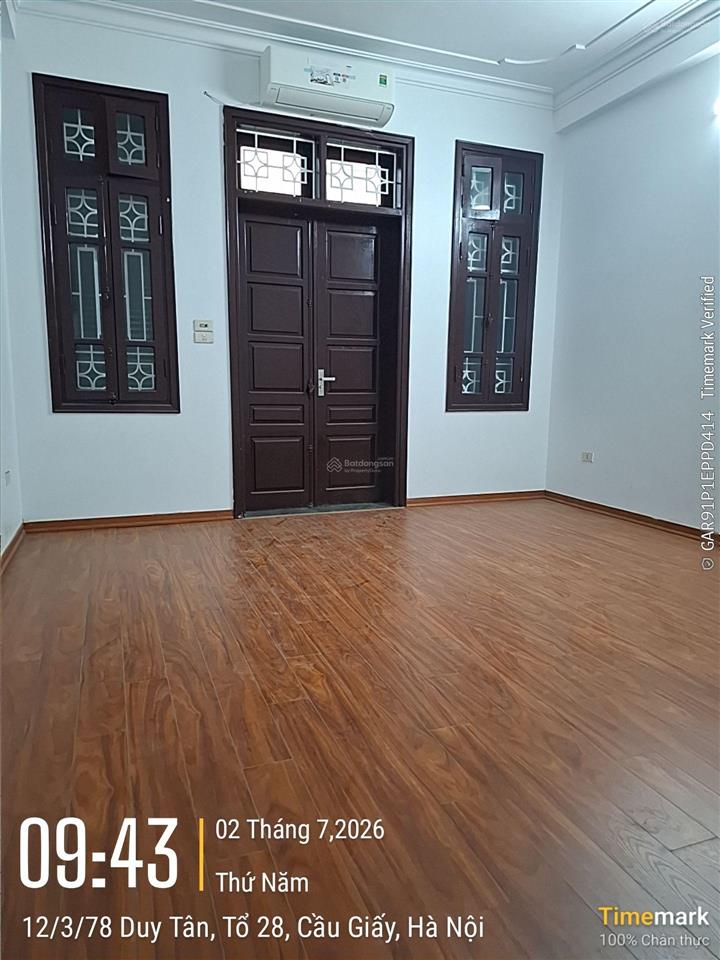 Cho thuê nhà mặt ngõ đường rộng. tại số 20 ngõ 78 phố duy tân. dt 60m2 x 4t. mt 4,5m
