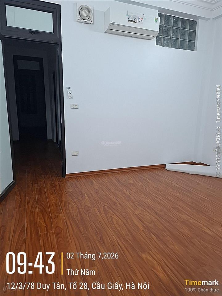 Cho thuê nhà mặt ngõ đường rộng. tại số 20 ngõ 78 phố duy tân. dt 60m2 x 4t. mt 4,5m