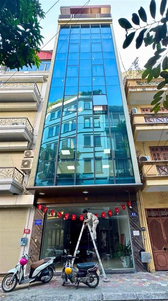Cho thuê cả tòa 7 tầng ngõ 34 vũ phạm hàm dt 90m2 x 7t. mt 6m. có thang máy
