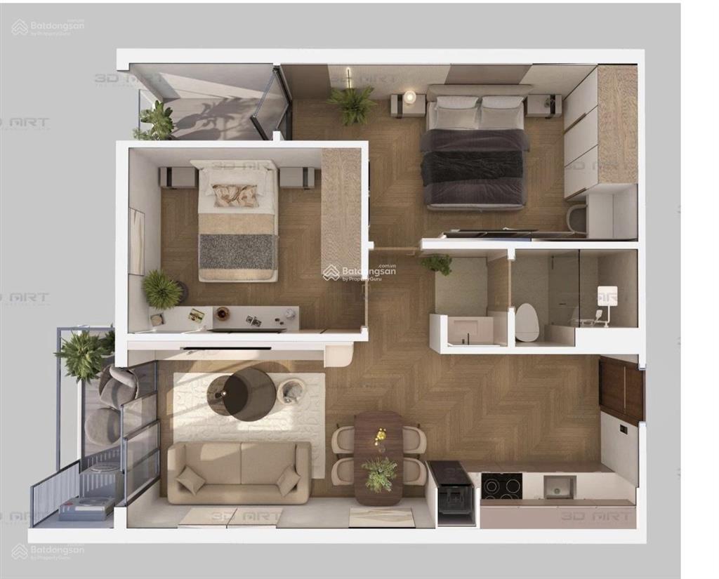 Căn hộ 2 phòng ngủ full nội thất chỉ từ 580 triệu  view đẹp, sống xanh tại ecopark hải dương