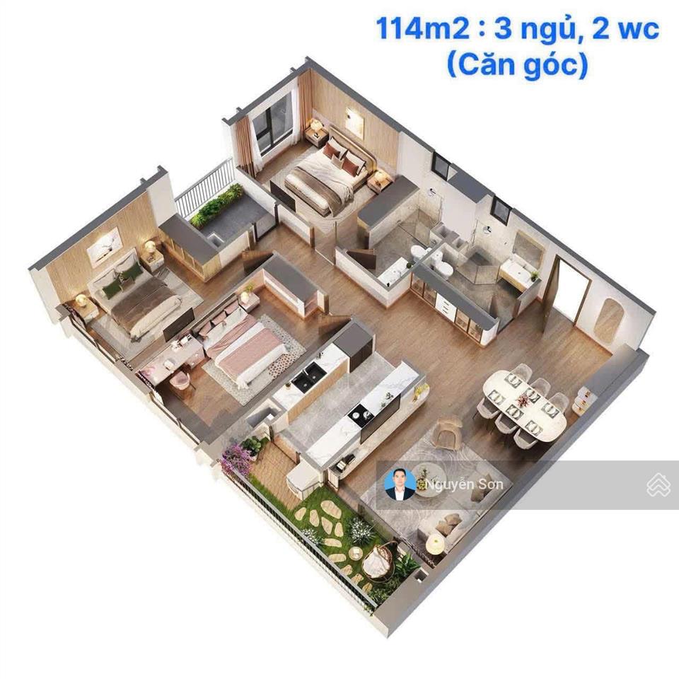 Chính chủ cần bán căn hộ chung cư w1 the wisteria 114m2 full nội thất xịn sò