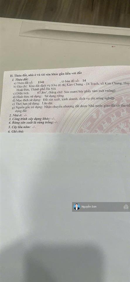 Đường 30m tôi có thửa 483 dịch vụ thăng long 9  hoài đức  hn cần bán