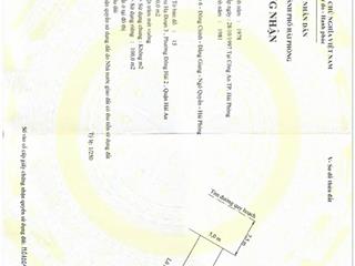 Chuyển nhượng lô đất tđc hạ đoạn 3, đông hải 2, hải an