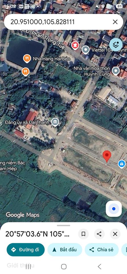 Bán gấp đất tại đấu giá huỳnh cung, tựu liệt, 82m2, giá 12 tỷ.