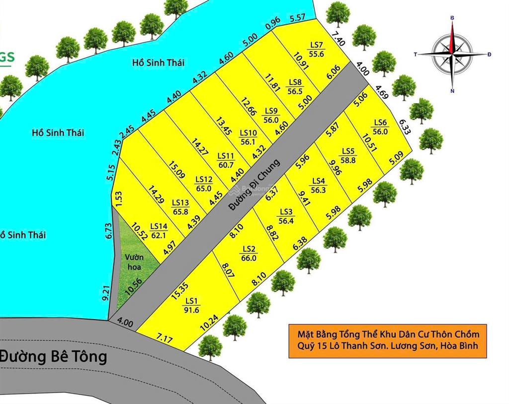 Bán đất cao dương 55m² view hồ  ô tô tránh gần vành đai 5, giá 399trgần kcn, ql21ahà nội 56km