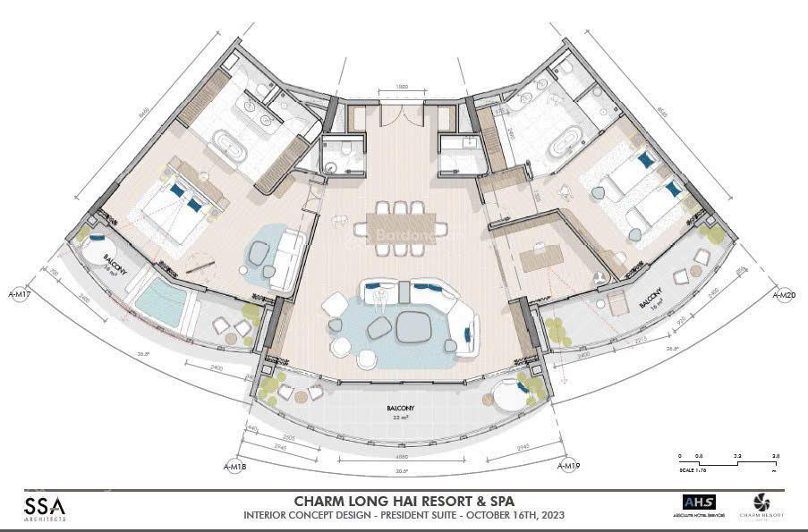 Bán căn penthous tổng thống tại charm resort long hải, 28 tỷ, 258.3m2, 2pn, 3wc view trực diện biển