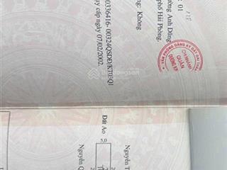 Mở bán lô đất 100m2 mặt đường phạm văn đồng anh dũng dương kinh, đối diện dự án hưng ngân