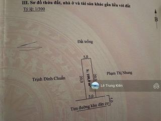 Bán đất 100m2 đối diện cánh diều anh dũng dương kinh, giá chỉ 3tỷ050