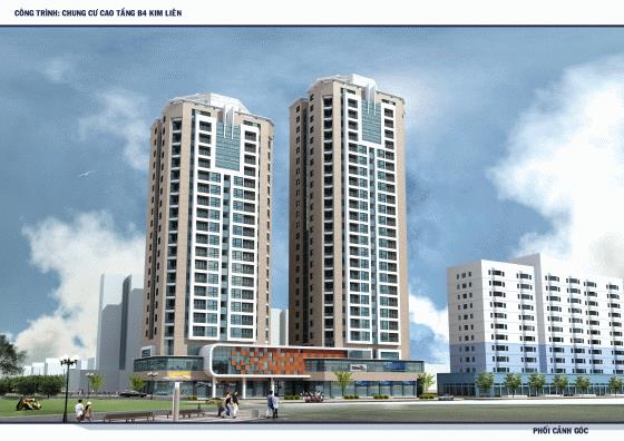 Bán căn hộ b14 kim liên66m có 2 pn