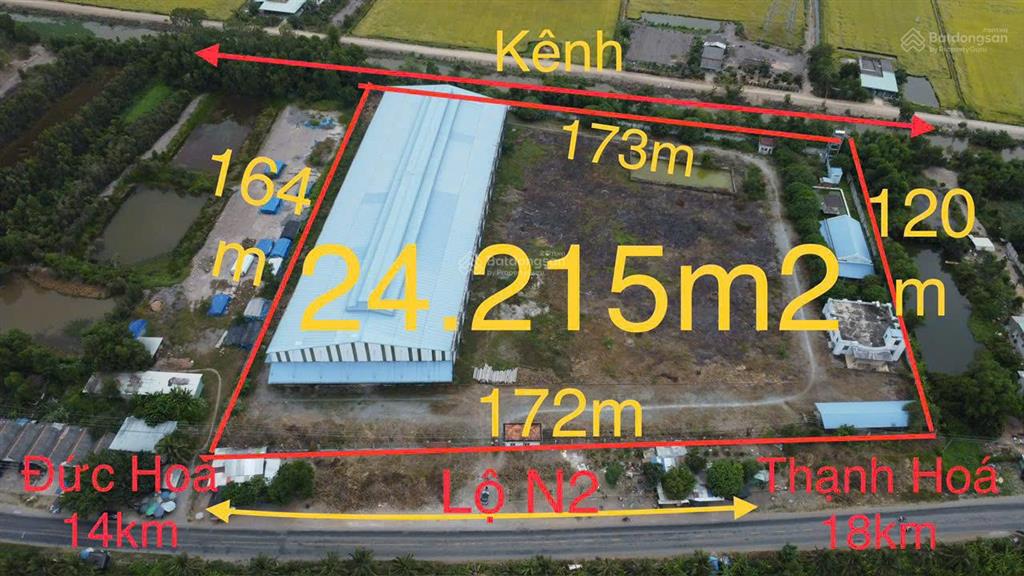 Chủ cần sang nhượng lại đất và nhà xưởng mt ql n2.
dt 24.215m2 đất skc.