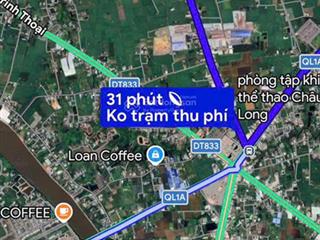 Chủ cần bán đất mt 834. bình cang 2  bình thạnh  thủ thừa, dt lớn gần trung tâm