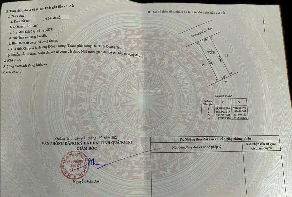 Mặt tiền đại cồ việt  vị trí hiếm kinh doanh gần vincom đông hà