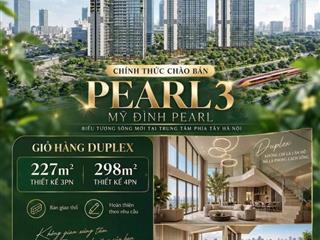 Penthouse Sân vườn riêng Mỹ đình Pearl 3 ( bàn giao thô) LH 0987106521