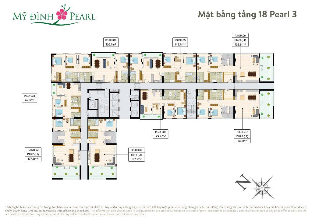Penthouse Sân vườn riêng Mỹ đình Pearl 3 ( bàn giao thô) LH 0987106521