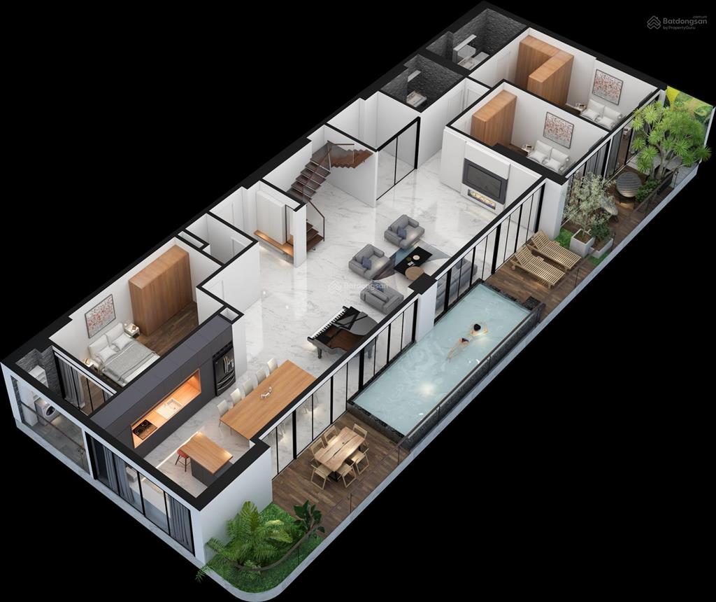 Penthouse 500m sunshine golden river bàn giao thô view lõi ciputra và hồ tây  sông hồng