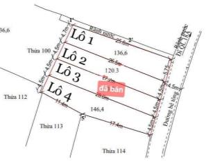 Bán đất tại ngõ 291, trần quốc tảng, cẩm thịnh, 120m2, giá tốt 13 triệu / m2