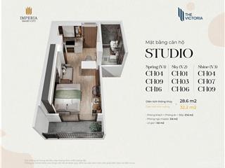 Bán ch the victoria  vinhomes smart city, 2,75 tỷ, 27,8 m2, giá siêu hời