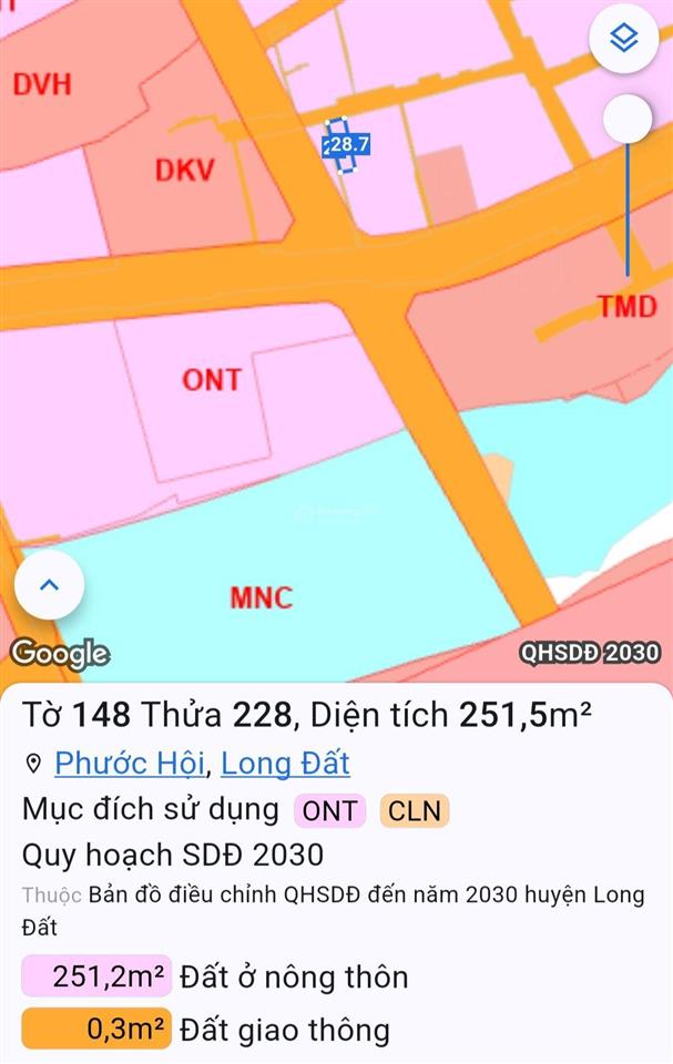 Siêu víp lô đi bộ ra biển, 251m2  240m2 thổ cư  cách biển 500m. quy hoạch đẹp, công viên, đường