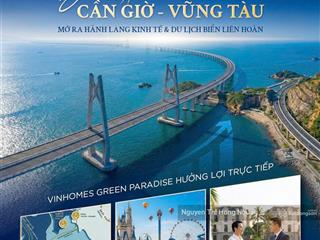 Hiếm! nhà phố 4 tầng vin cần giờ  chiết khấu lớn, nhận nhà tháng 8