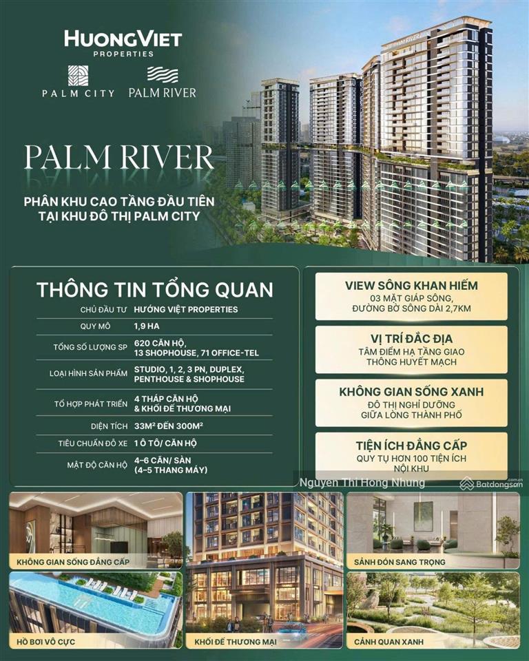 Căn hộ palm city 3 mặt view sông tọa lạc song hành, ngay nút giao an phú ra mắt đầu tháng 7