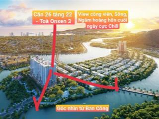 Studio tầng cao "view sông, núi, ngắm hoàng hôn, công viên onsen" tại onsen 3  charmora city
