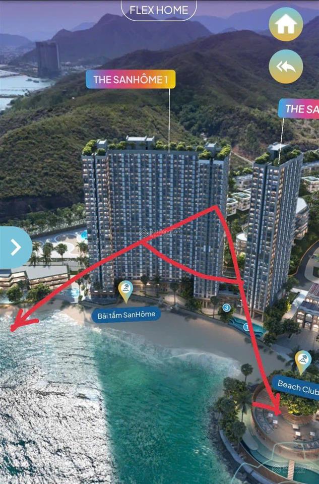 Căn góc studio trực diện biển hàng hiếm sanhome 1  libera nha trang