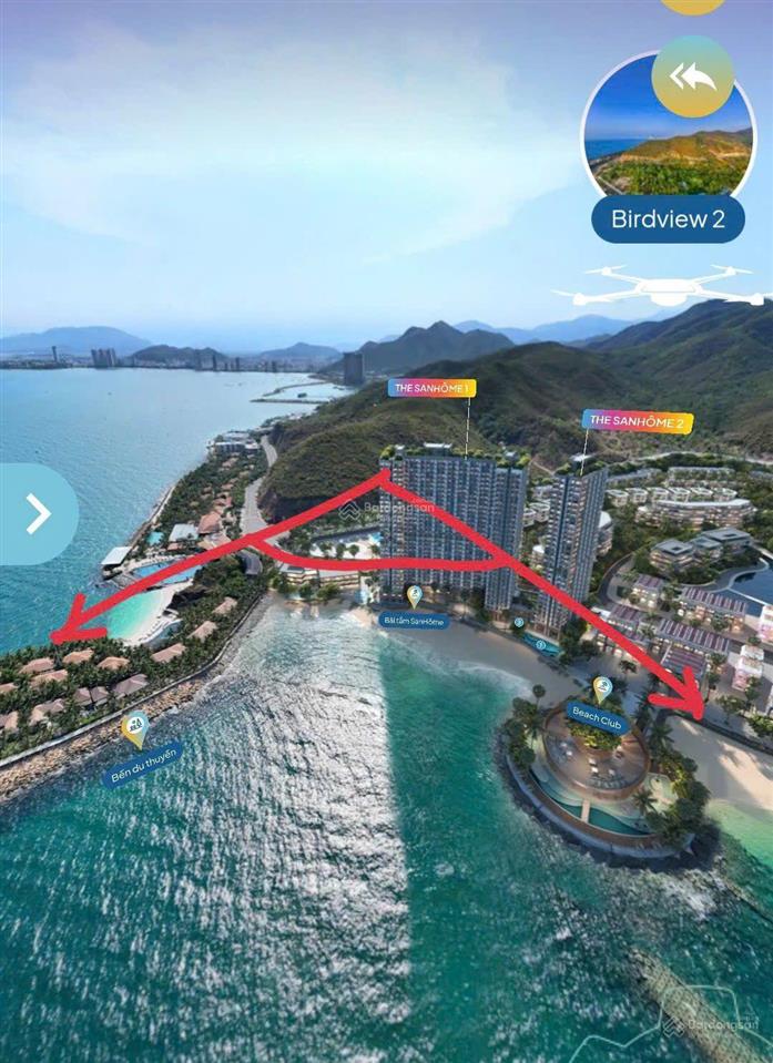 Căn góc hiếm, 2pn, tầng cao sanhome 1 view trực biển libera nha trang