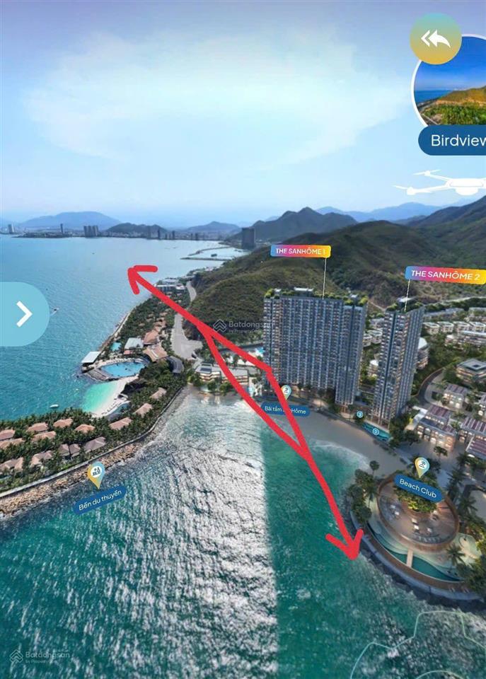 Chỉ 4,9 tỷ căn góc 2pn trực diện biển, dòng căn hiếm sanhome 1  libera nha trang.