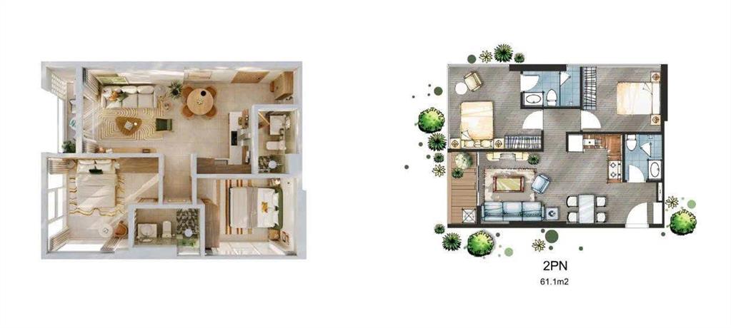 Căn hoa hậu 2pn trực diện biển, hàng hiếm sanhome 2  libera nha trang