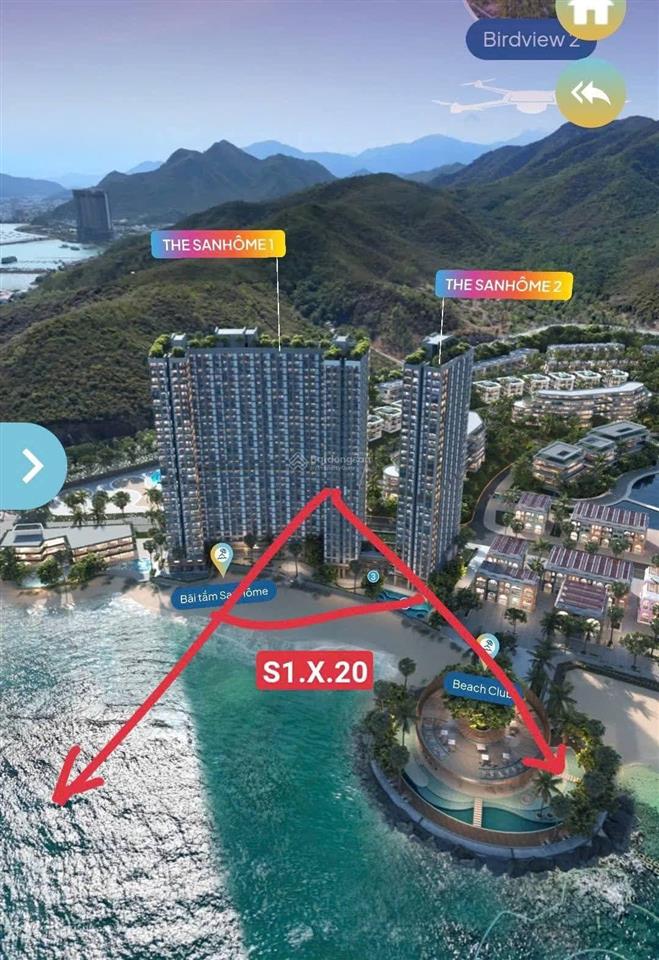 Căn góc studio view biển hiếm sanhôme 1  libera nha trang