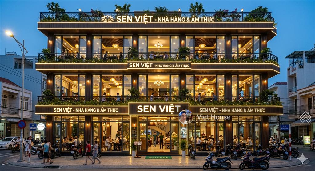 Mặt tiền trần bạch đằng phố đi bộ an thượng  ngang 15 m  gọi viet house
