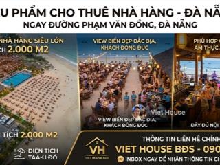 Cho thuê 2 mặt tiền phạm văn đồng dt 1.750m  gọi viet house bđs