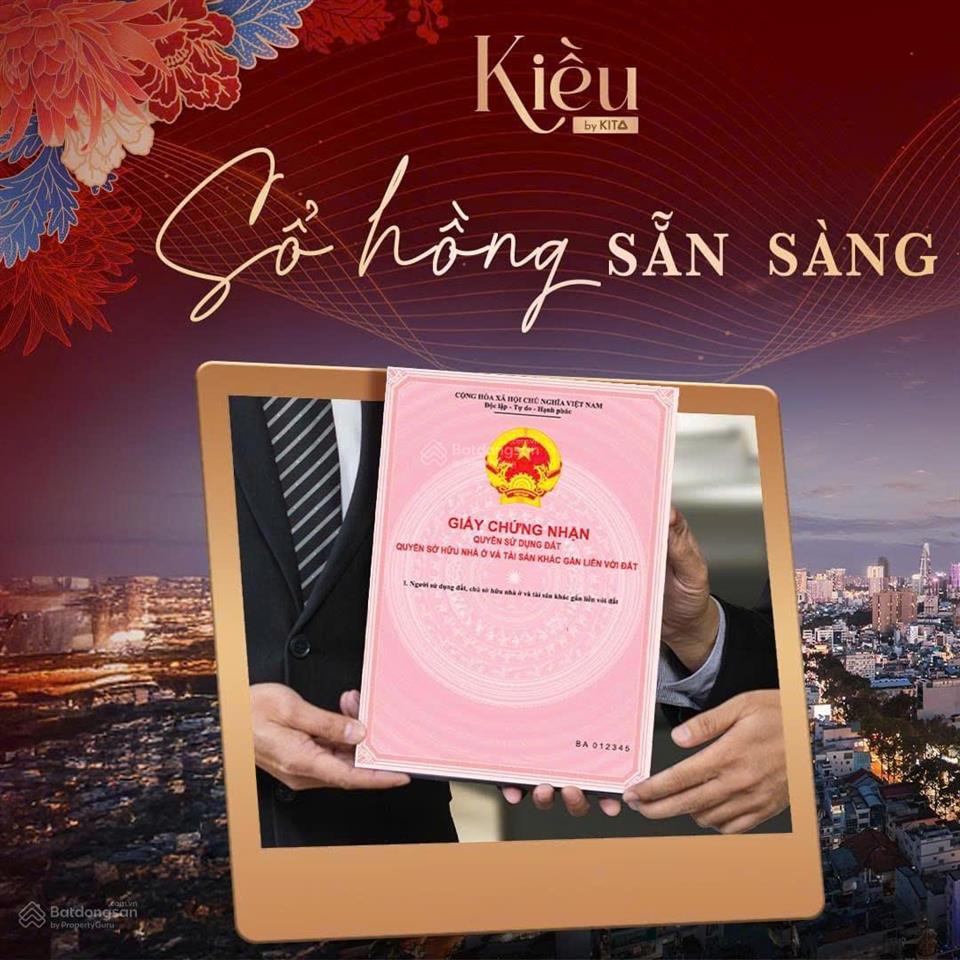 Bán cc 2pn, 2wc tại kiều by kita, 13 tỷ, 93m2 ngay quận 1 nhà mới có sổ hồng 100%